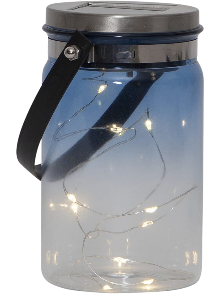 STAR Trading Solarna dekoracja LED "Tint" w kolorze niebieskim - wys. 15 cm rozmiar: onesize