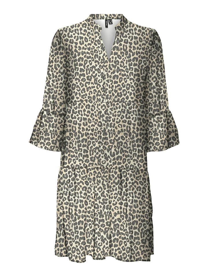 Vero Moda Sukienka w kolorze beżowo-brązowym rozmiar: XS