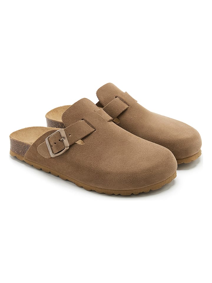 billowy Skórzane chodaki w kolorze jasnobrązowym rozmiar: 36