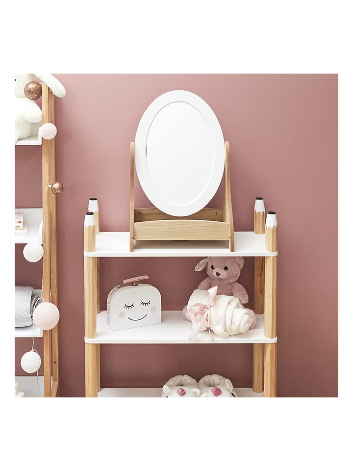 The Home Deco Kids Lustro w kolorze białym - 32 x 49 x 24 cm rozmiar: onesize