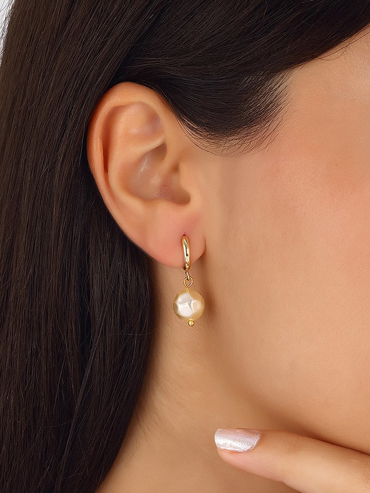 Nakkash Pozłacane kolczyki z perłami rozmiar: onesize