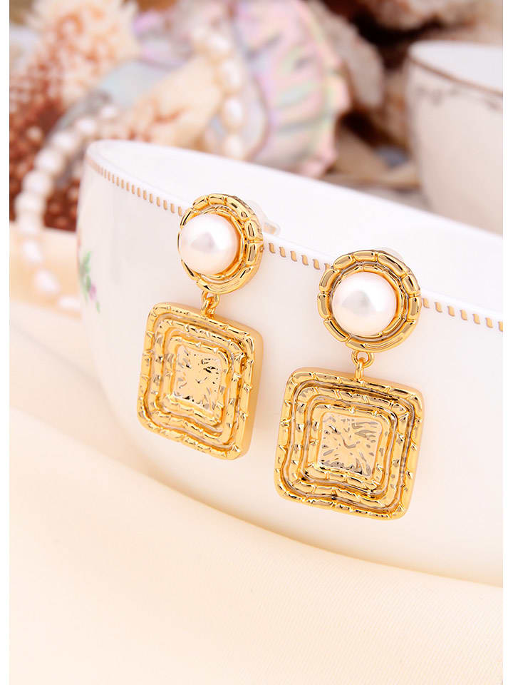 L'Atelier de Gaia Pozłacane kolczyki z perłami rozmiar: onesize