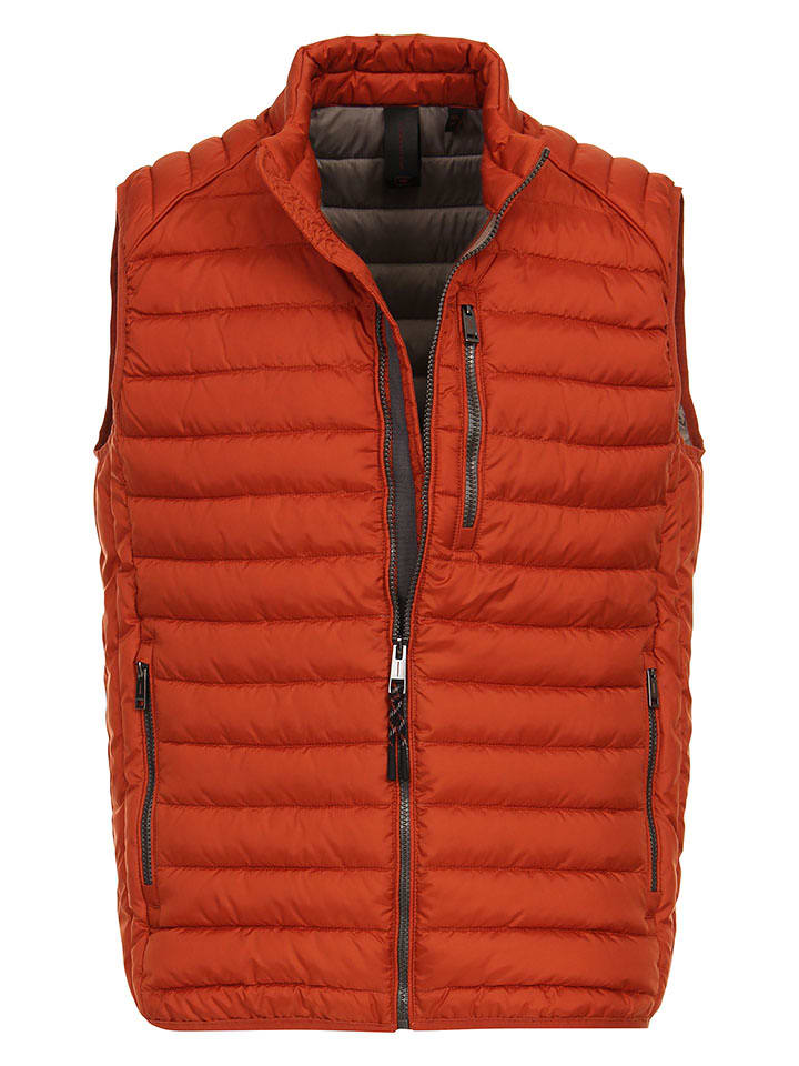 CASAMODA Kamizelka pikowana w kolorze pomarańczowym rozmiar: XXL