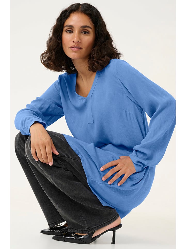 Kaffe Tunika "Amber" w kolorze błękitnym rozmiar: 36