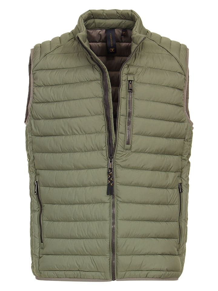 CASAMODA Kamizelka pikowana w kolorze khaki rozmiar: 5XL