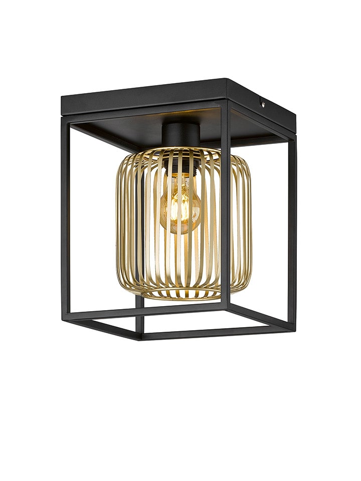 FISCHER & HONSEL Lampa sufitowa "Caydo" w kolorze złoto-czarnym - 23 x 23 cm rozmiar: onesize