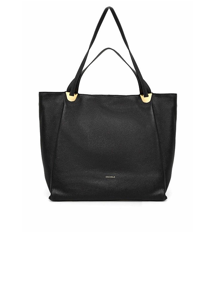 COCCINELLE Skórzana torebka w kolorze czarnym - 45 x 37 x 23 cm rozmiar: onesize