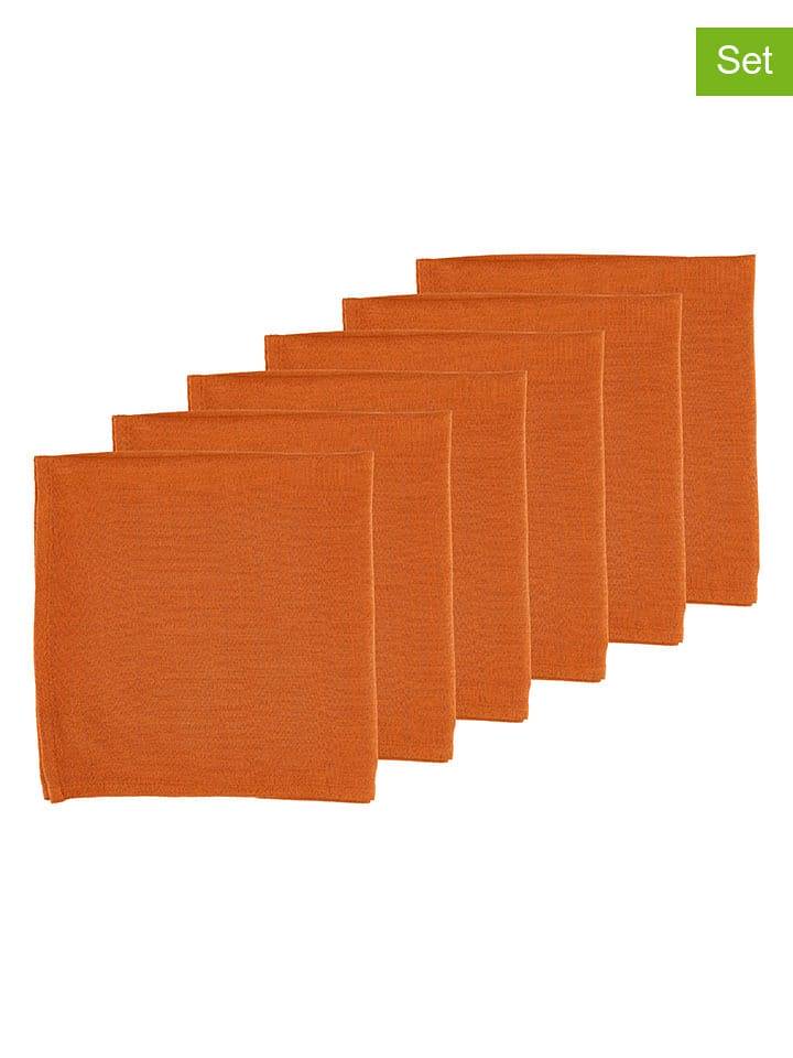 Björn Serwetki (6 szt.) w kolorze pomarańczowym - 40 x 40 cm rozmiar: onesize