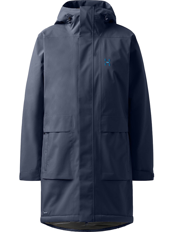 Haglöfs Parka funkcyjna "Salix Proof Mimic II" w kolorze granatowym rozmiar: XS