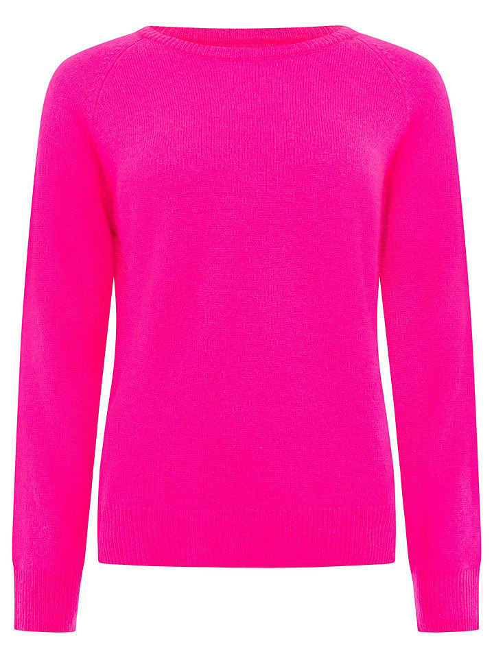 Zwillingsherz Kaszmirowy sweter w kolorze różowym rozmiar: M