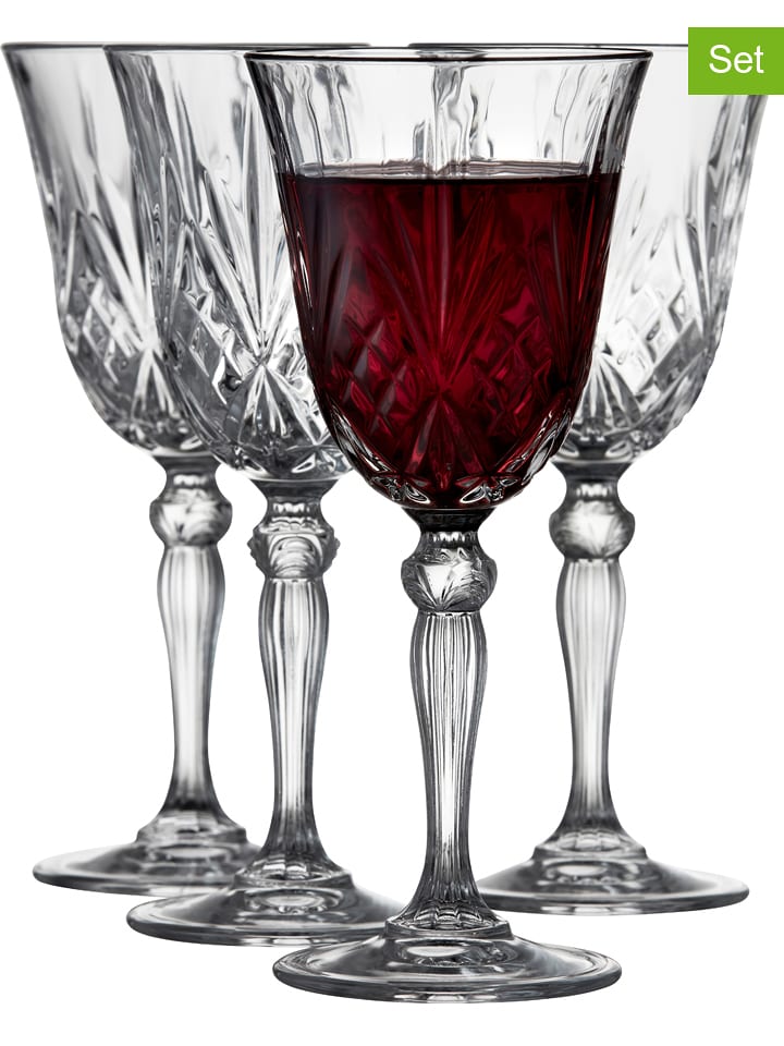 Lyngby Glas Kieliszki (4 szt.) "Melodia" do wina - 270 ml rozmiar: onesize