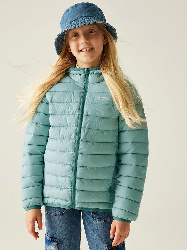 Regatta Kurtka pikowana "Marizion" w kolorze turkusowym rozmiar: 158