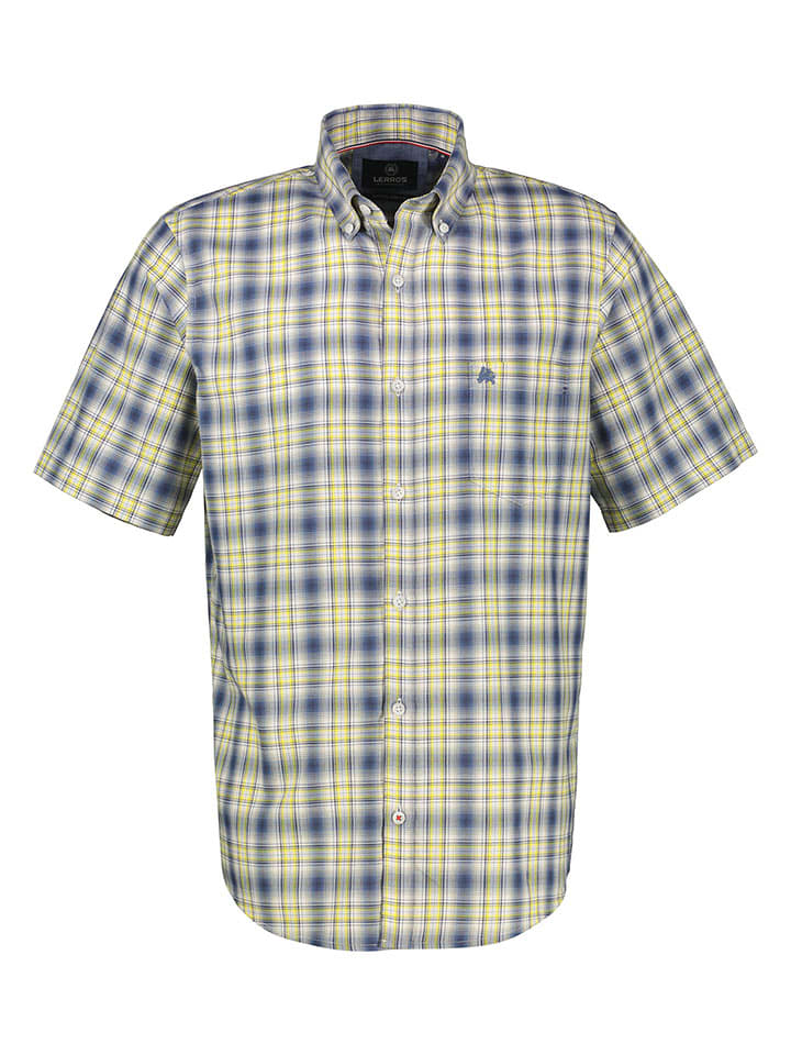 Lerros Koszula w kolorze niebiesko-żółtym rozmiar: L