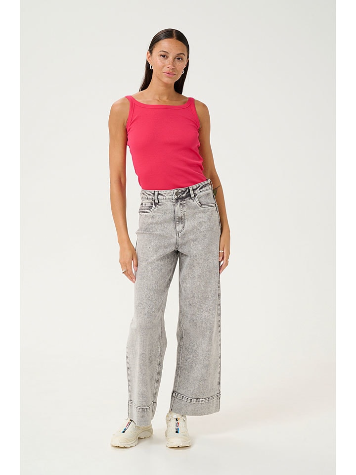 Kaffe Top "Carna" w kolorze różowym rozmiar: M