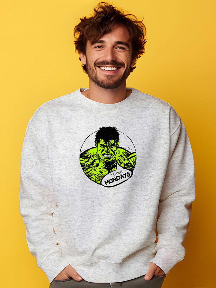 WOOOP Bluza "Hulk" w kolorze jasnoszarym rozmiar: M