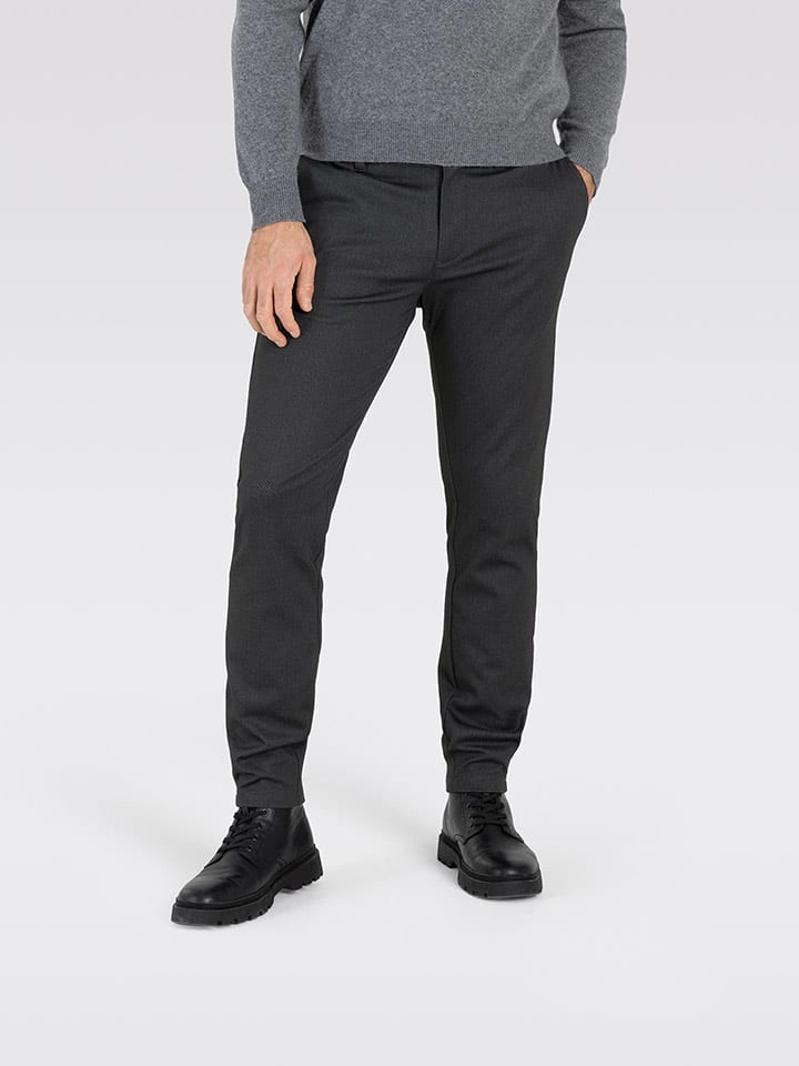 MAC Spodnie chino "Griffin" w kolorze antracytowym rozmiar: W35/L30