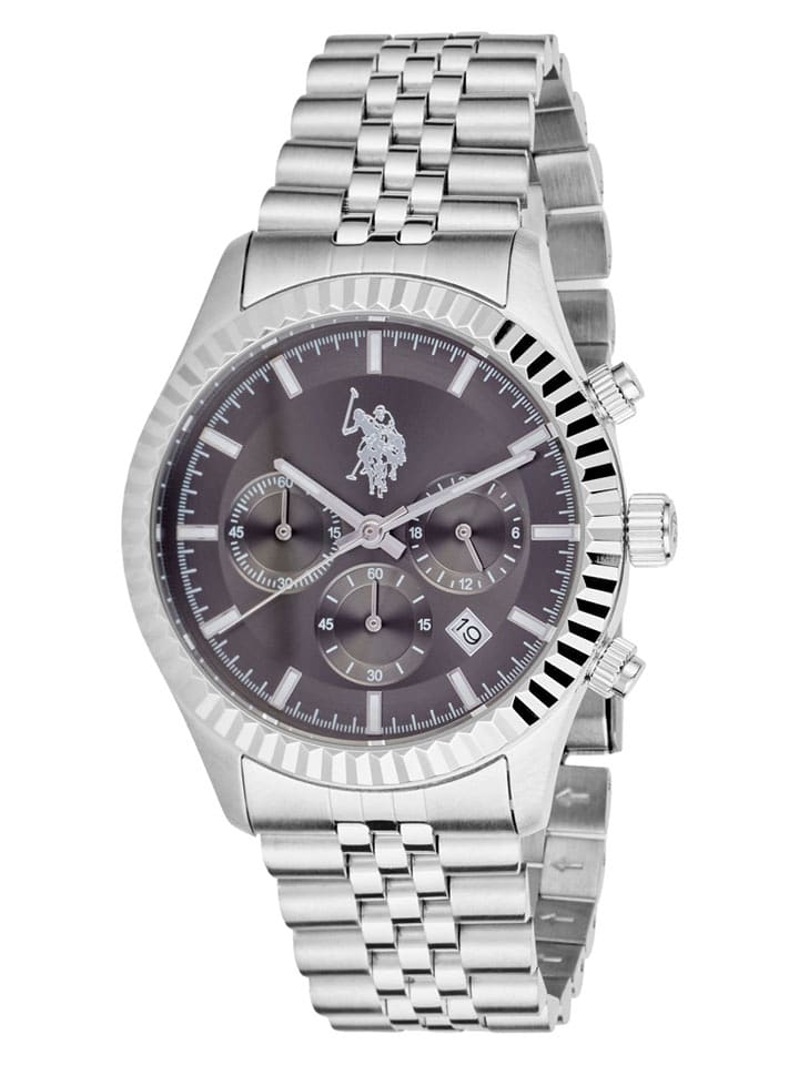 U.S. Polo Assn. Chronograf w kolorze srebrno-szarym rozmiar: onesize