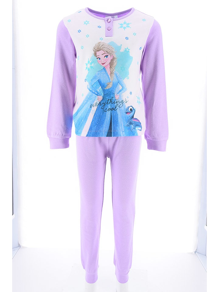 Disney Frozen Piżama "Kraina Lodu" w kolorze fioletowym rozmiar: 98