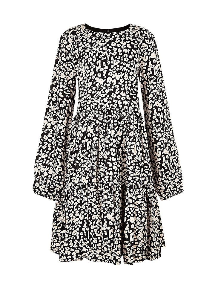 happy girls by Eisend Sukienka w kolorze czarno-kremowym rozmiar: 134