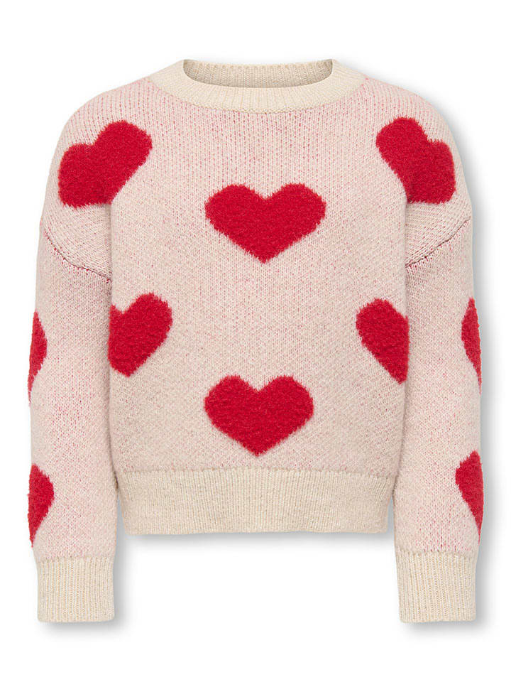 KIDS ONLY Sweter "Naja" w kolorze beżowym rozmiar: 92