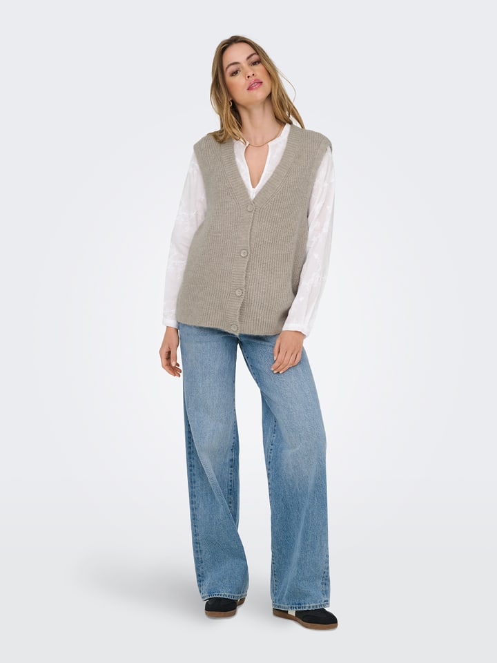 ONLY Kamizelka w kolorze kremowym rozmiar: S