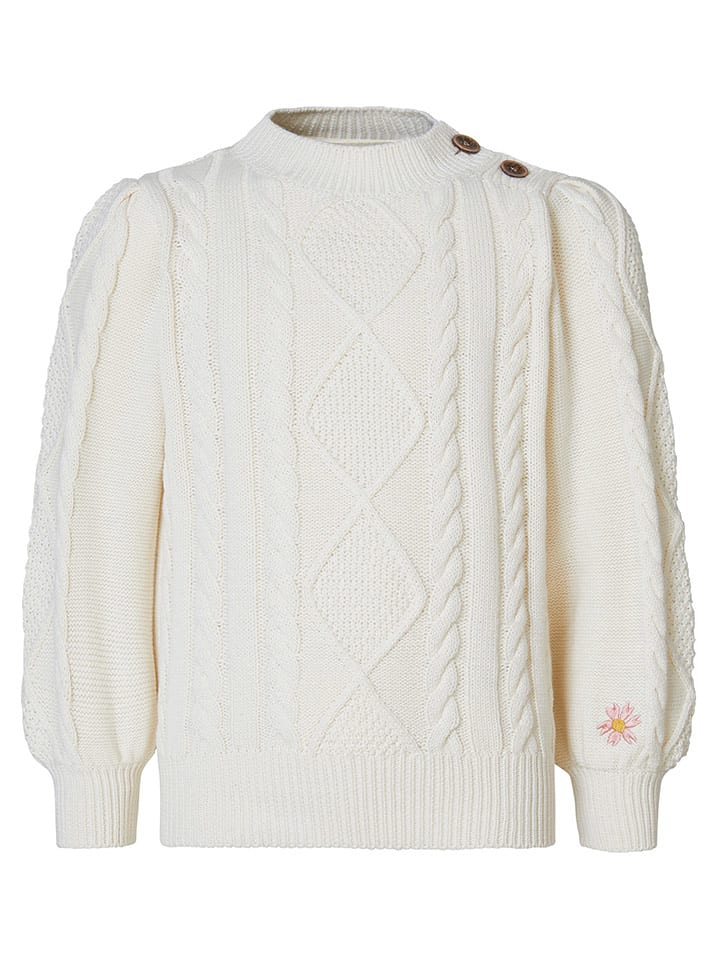 Noppies Sweter "Jianjun" w kolorze kremowym rozmiar: 122