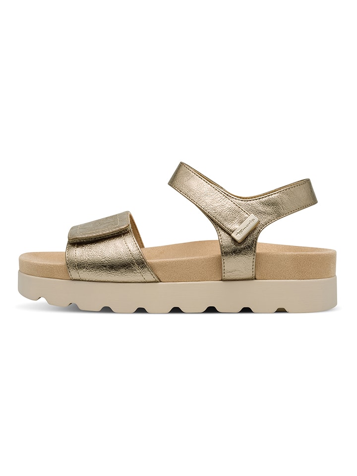 Tamaris Sandały w kolorze złotym rozmiar: 38