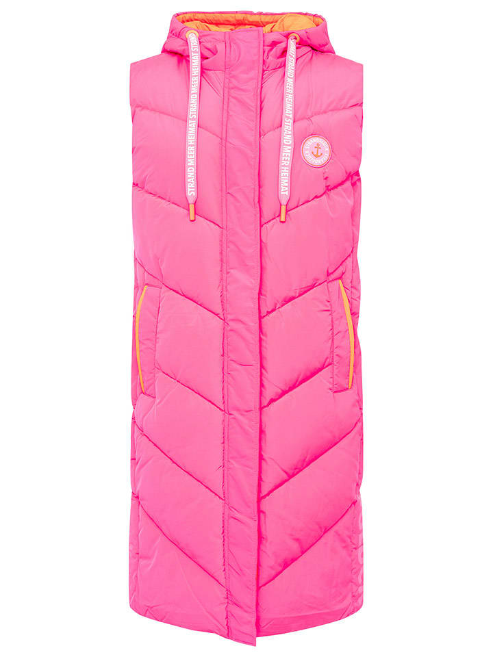 Zwillingsherz Kamizelka pikowana w kolorze jasnoróżowym rozmiar: S