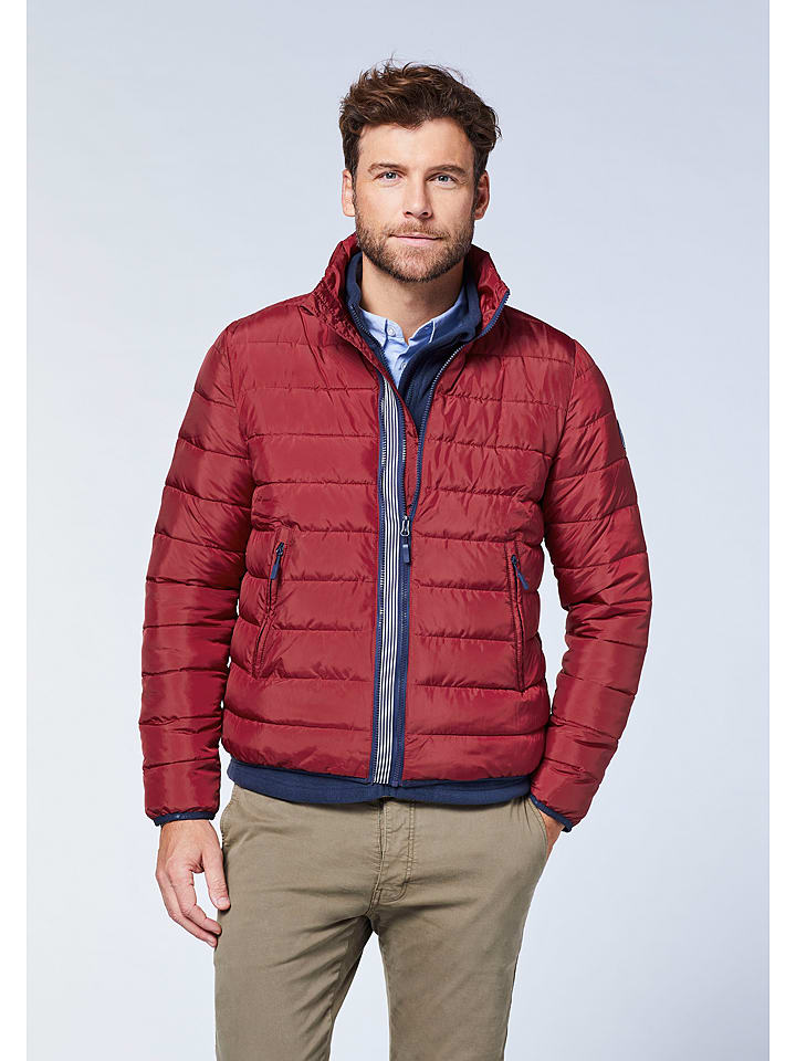 Polo Sylt Kurtka pikowana w kolorze czerwonym rozmiar: M