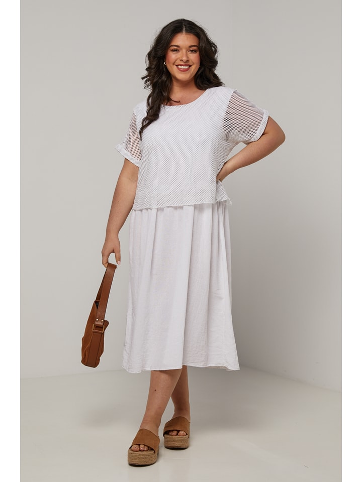 Curvy Lady Sukienka w kolorze białym rozmiar: 48/50