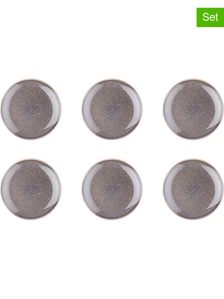 Björn Talerzyki deserowe (6 szt.) "Stellar" w kolorze szarobrązowym - Ø 22 cm rozmiar: onesize