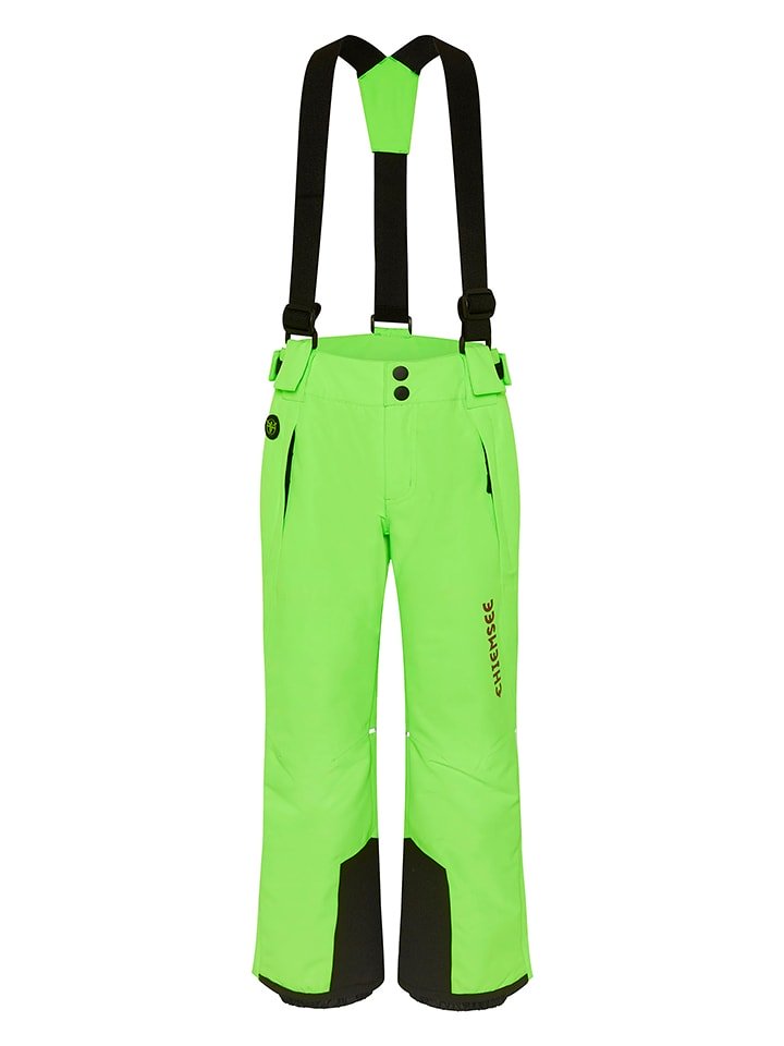 Chiemsee Spodnie narciarskie w kolorze jaskrawozielonym rozmiar: 170/176