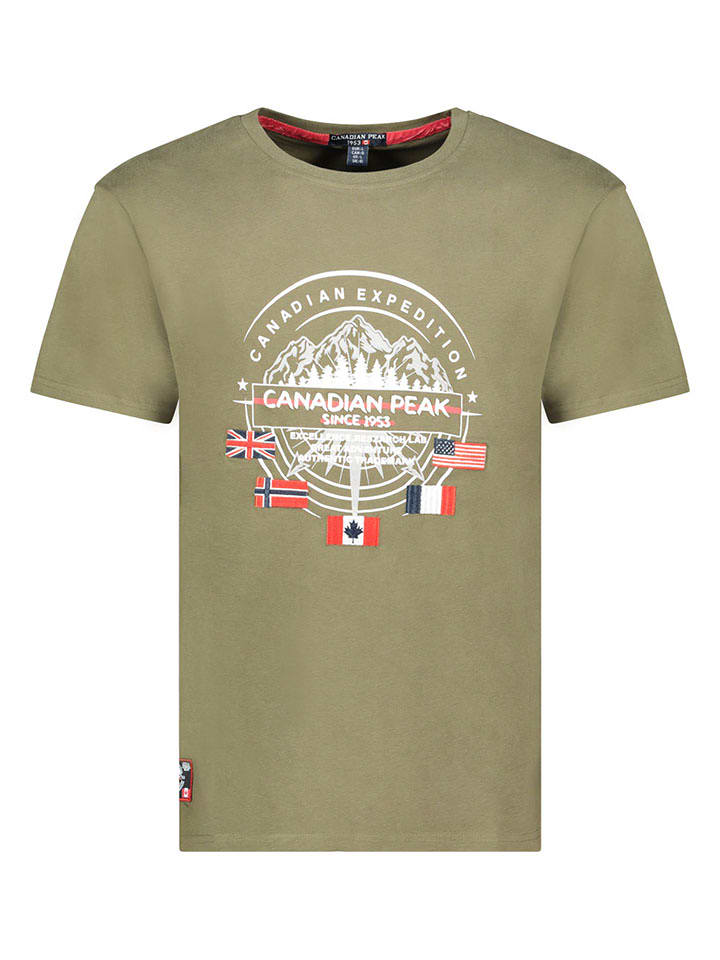 Canadian Peak Koszulka "Jovanyeak" w kolorze khaki rozmiar: S