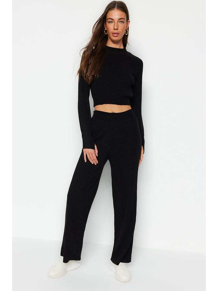 trendyol 2-częściowy zestaw w kolorze czarnym rozmiar: L