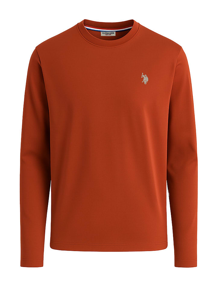U.S. Polo Assn. Koszulka w kolorze brązowoczerwonym rozmiar: L