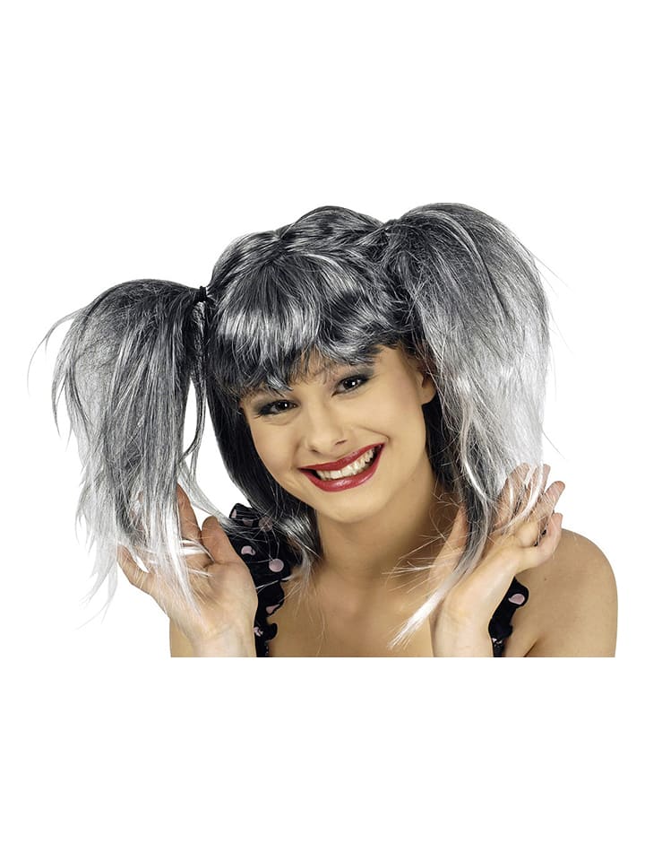 CHAKS Peruka "Zora" w kolorze czarno-białym rozmiar: onesize