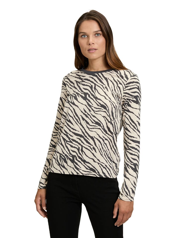 Betty Barclay Koszulka w kolorze czarno-kremowym rozmiar: 42