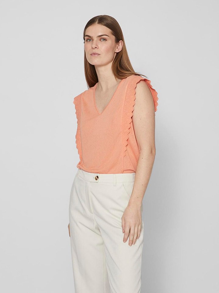 Vila Top w kolorze pomarańczowym rozmiar: M