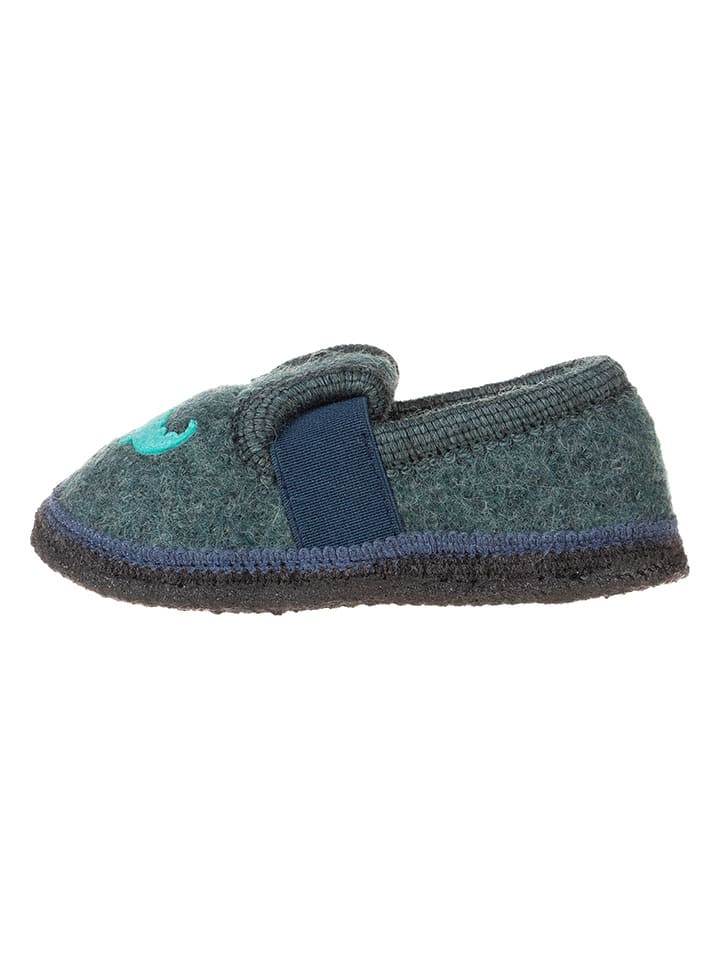 lamino Kapcie "Crocodile" w kolorze turkusowym rozmiar: 28