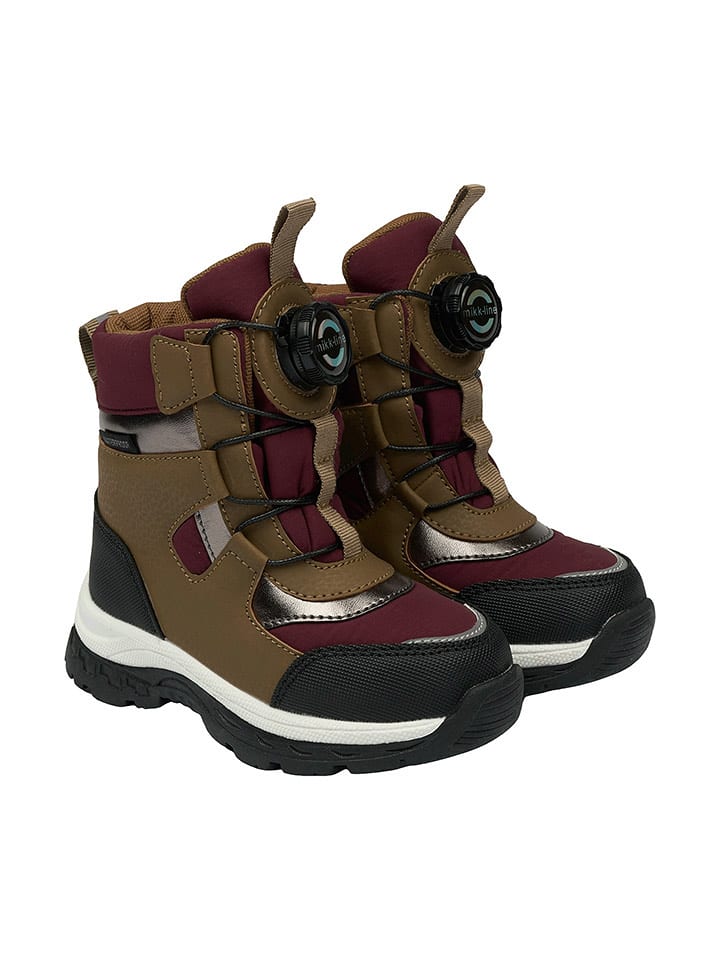 mikk-line Botki zimowe w kolorze brązowo-jasnobrązowym rozmiar: 33