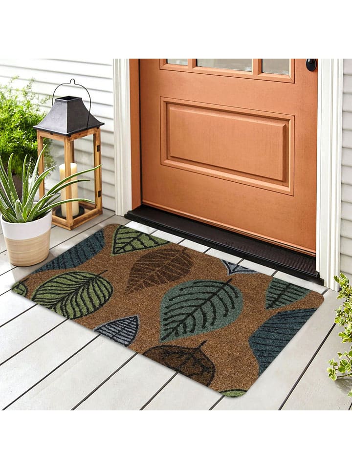 Conceptum Hypnose Wycieraczka w kolorze jasnobrązowo-zielonym rozmiar: 40x70 cm