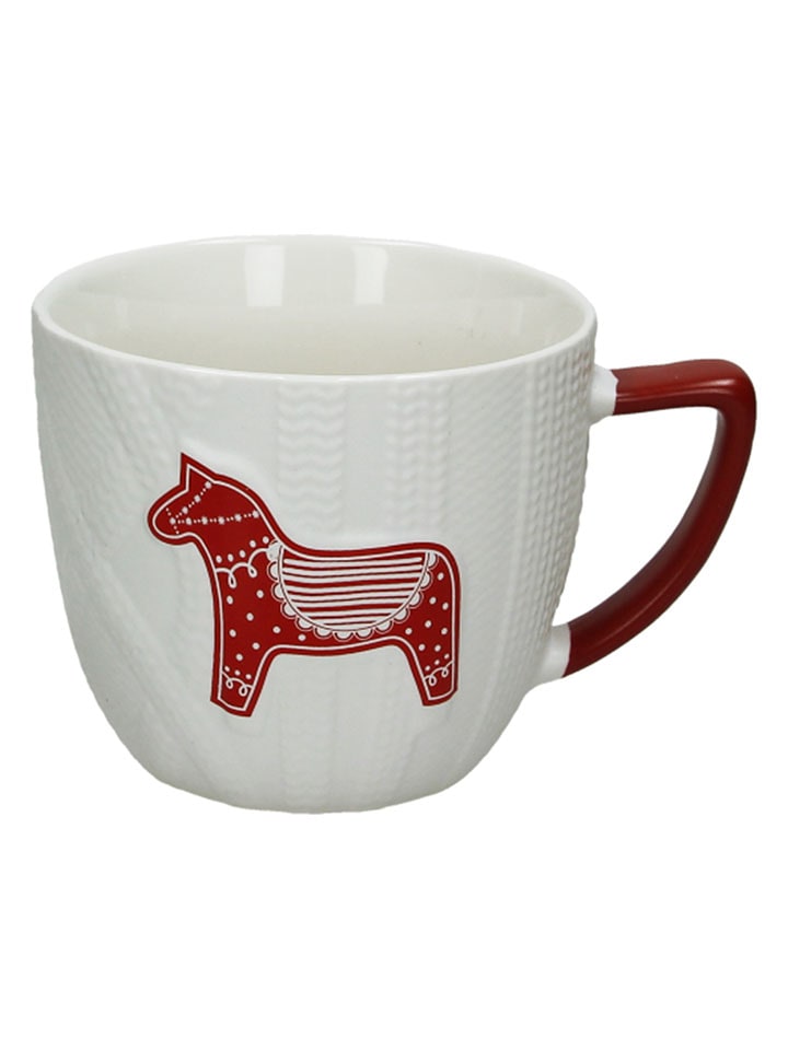 Tognana Kubek jumbo "Stoccolma" w kolorze biało-czerwonym - 520 ml rozmiar: onesize