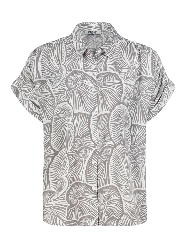 Sublevel Bluzka w kolorze szaro-białym rozmiar: S