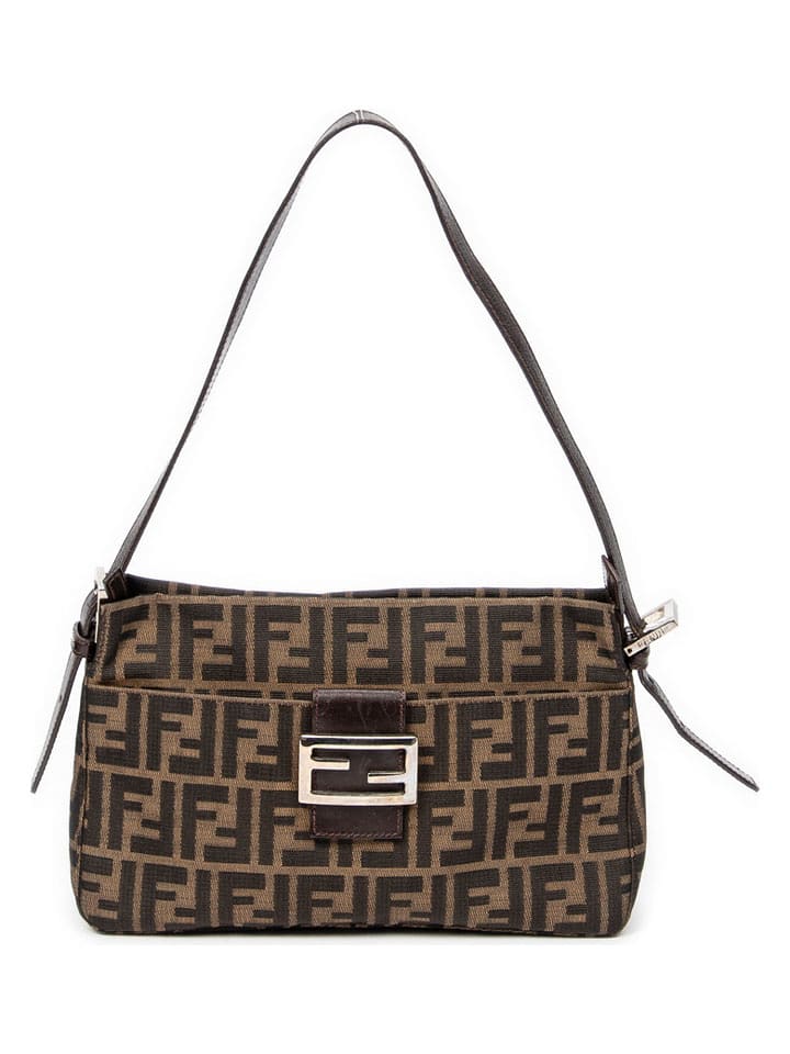 Fendi Torebka w kolorze jasnobrązowo-brązowym - 29 x 24 x 4 cm rozmiar: onesize