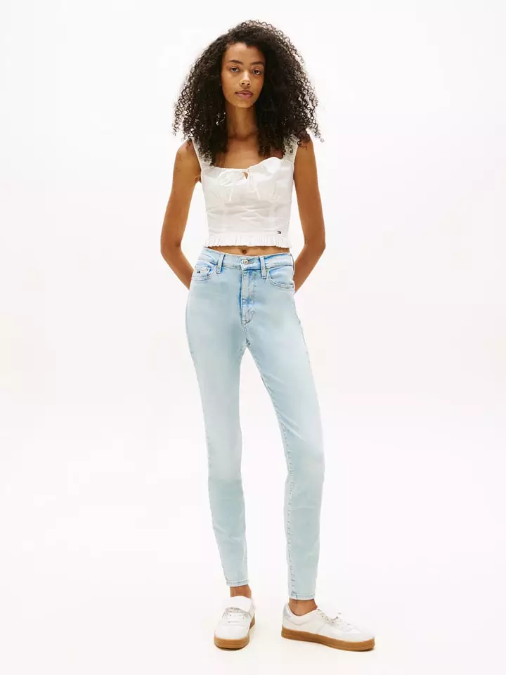 TOMMY JEANS Dżinsy - Skinny fit - w kolorze błękitnym rozmiar: W32/L32