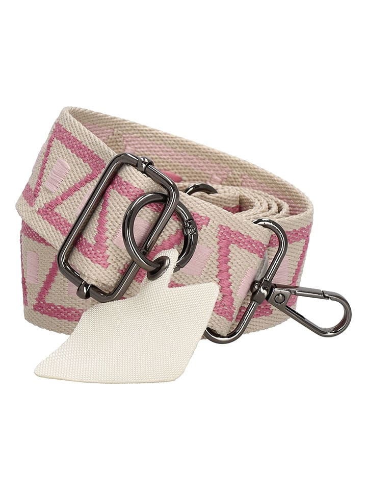 Beagles Pasek w kolorze beżowo-jasnoróżowym do torebki - dł. 140 cm rozmiar: onesize