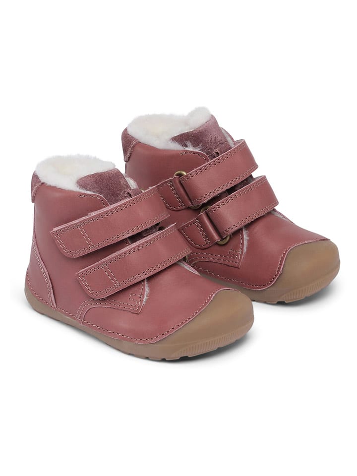 Bundgaard Buty "Petit Mid Winter Strap" w kolorze jasnoróżowym do nauki chodzenia rozmiar: 19