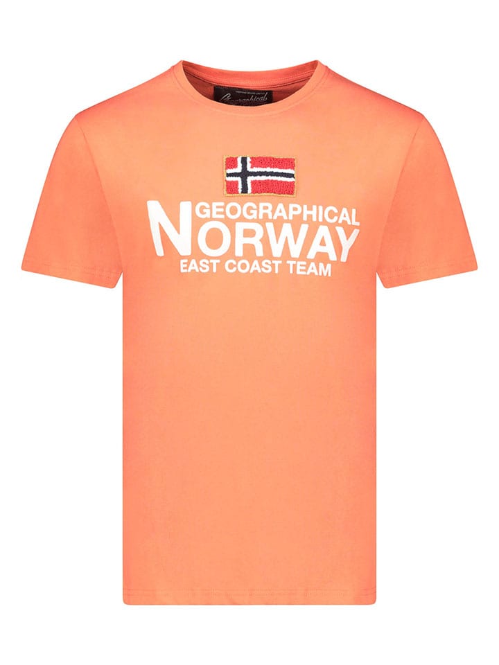 Geographical Norway Koszulka "Jacky" w kolorze pomarańczowym rozmiar: S