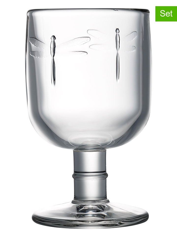 La Rochère France Szklanki (6 szt.) "Libellules" - 280 ml rozmiar: onesize