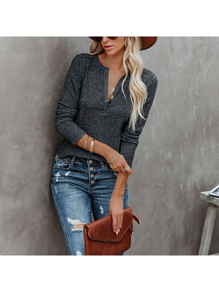 Milan Kiss Koszulka w kolorze antracytowym rozmiar: L